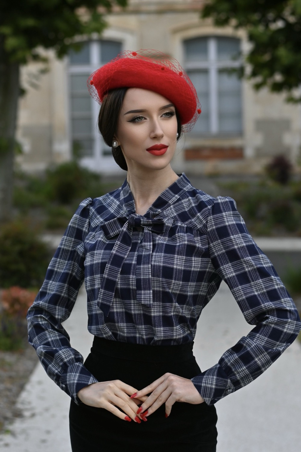 Jemima Tartan Blouse